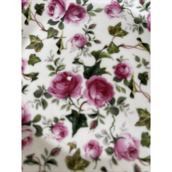 Vintage Miniature Chintz Pink Floral 10 Piece Tea Set- Slight Chips- See Pics - Picture 5 of 7